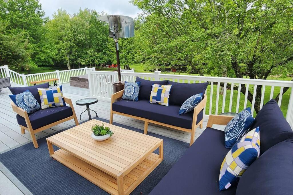 Mountain Blue Vista - Luxury Retreat Near Ski Resorts With Pond, Firepit And Hot Tub Windham Zewnętrze zdjęcie