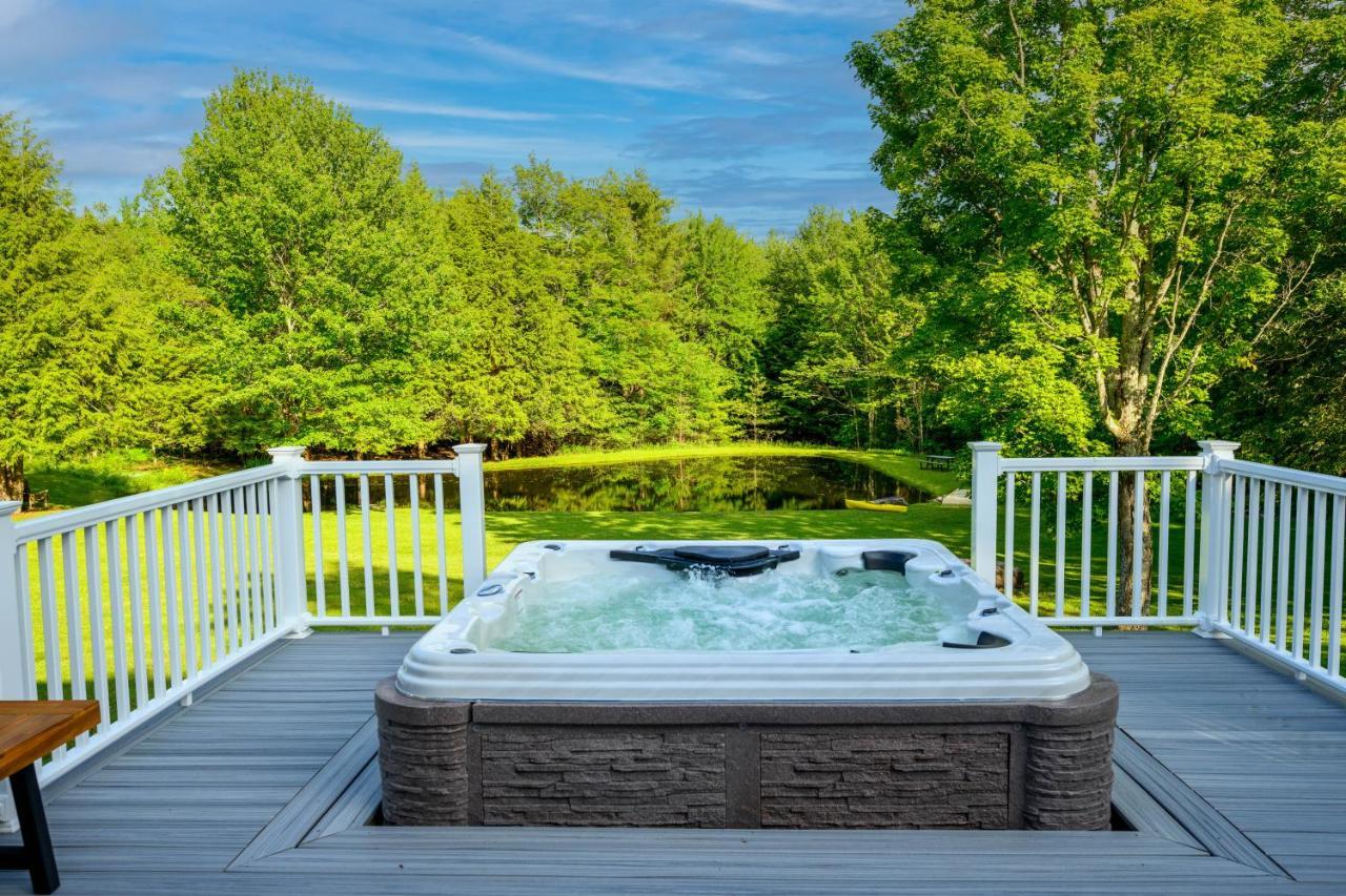 Mountain Blue Vista - Luxury Retreat Near Ski Resorts With Pond, Firepit And Hot Tub Windham Zewnętrze zdjęcie
