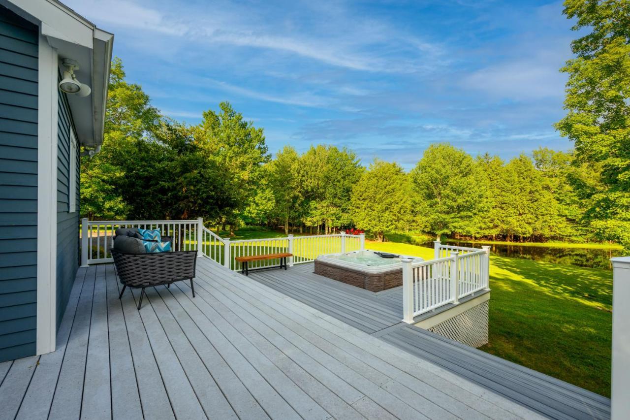 Mountain Blue Vista - Luxury Retreat Near Ski Resorts With Pond, Firepit And Hot Tub Windham Zewnętrze zdjęcie