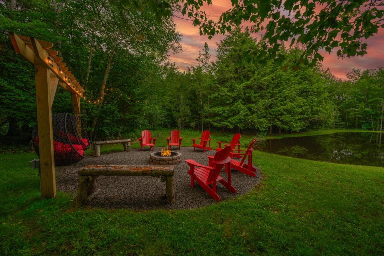 Mountain Blue Vista - Luxury Retreat Near Ski Resorts With Pond, Firepit And Hot Tub Windham Zewnętrze zdjęcie